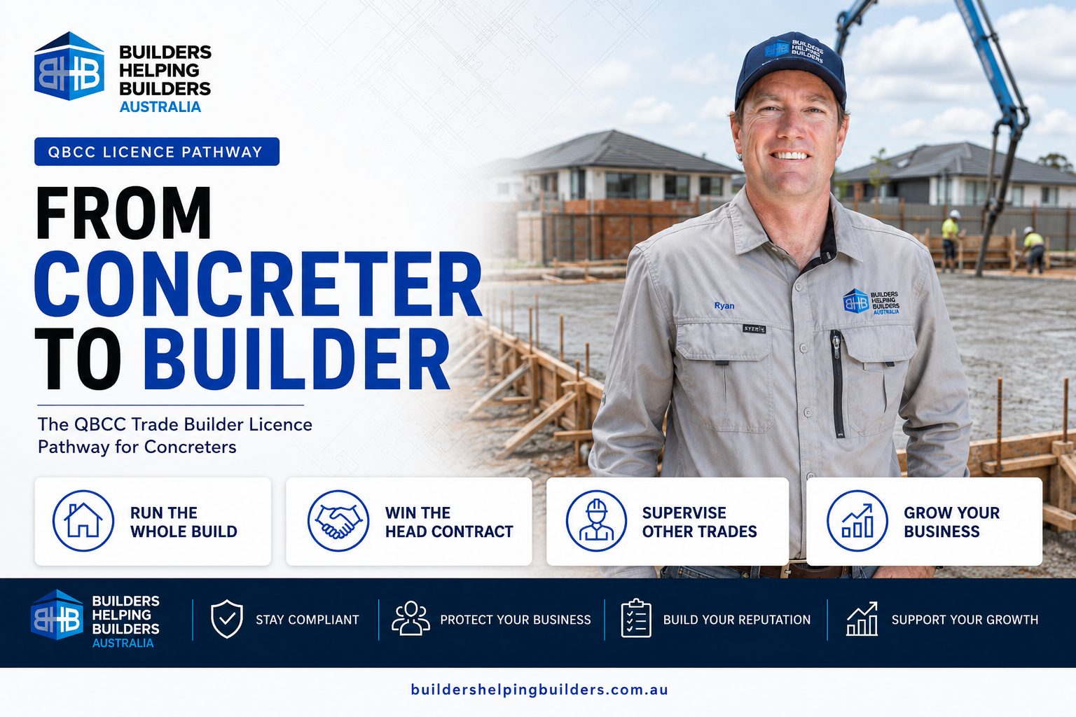 QBCC Trade Builder Licence Pathway for Concreters