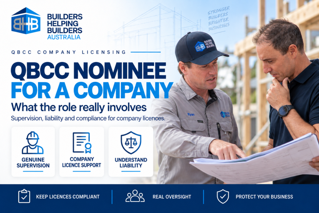 The Role of a QBCC Nominee for a Company