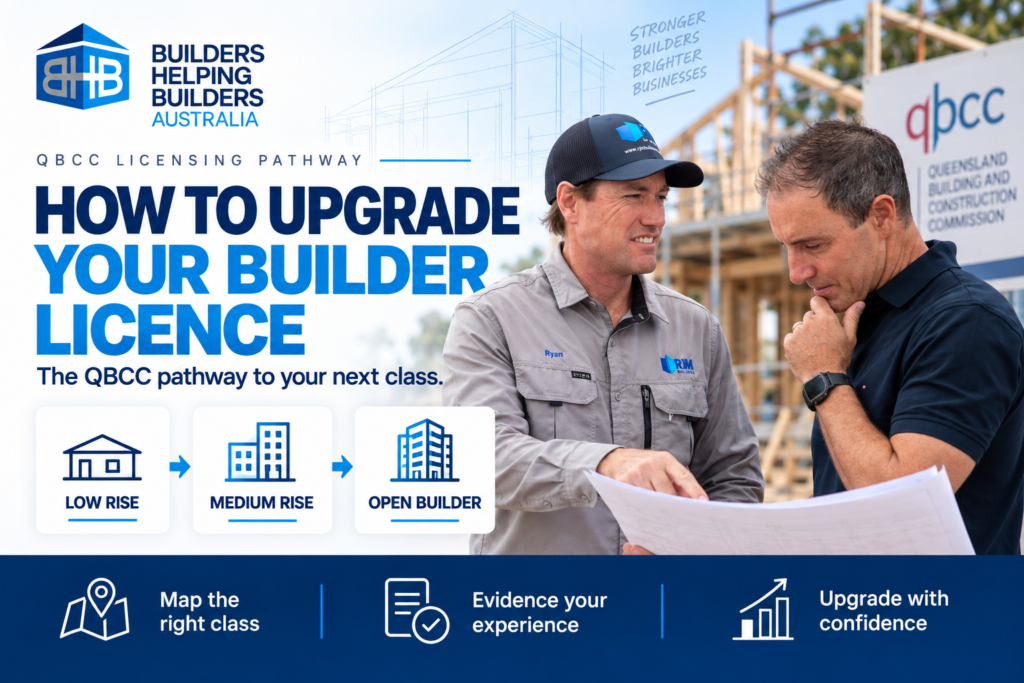 how to upgrade your builder licence